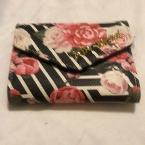 Betsy Johnson Floral Trifold Ladies Wallet